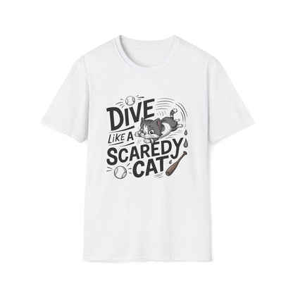 Dive Like Scaredy Cat Cotton Men Tshirt