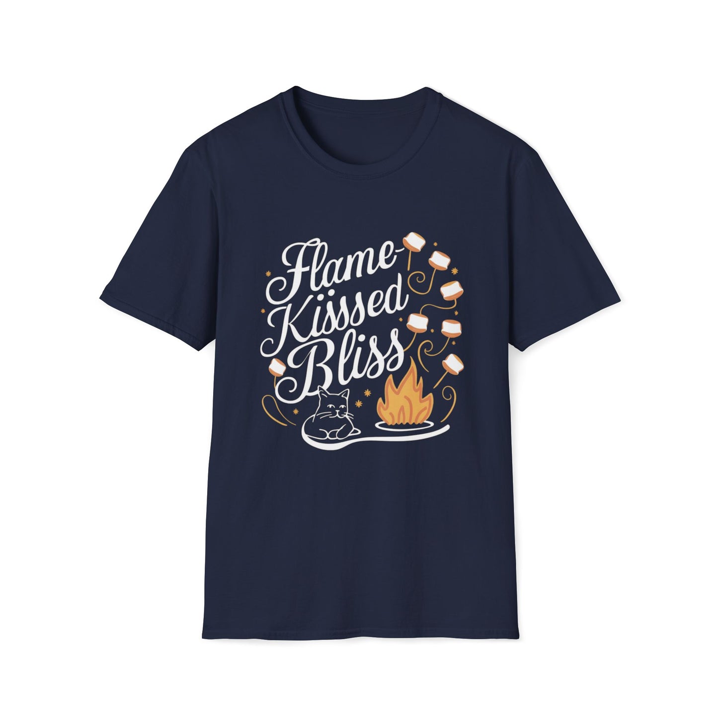 Flame Kiss Bliss Cotton Men Tshirt