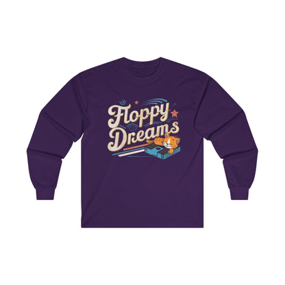 Floppy Dream Vintage Retro Video Games Cotton Long Sleeve Tshirt