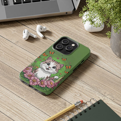 Green Mewsic Tough Case