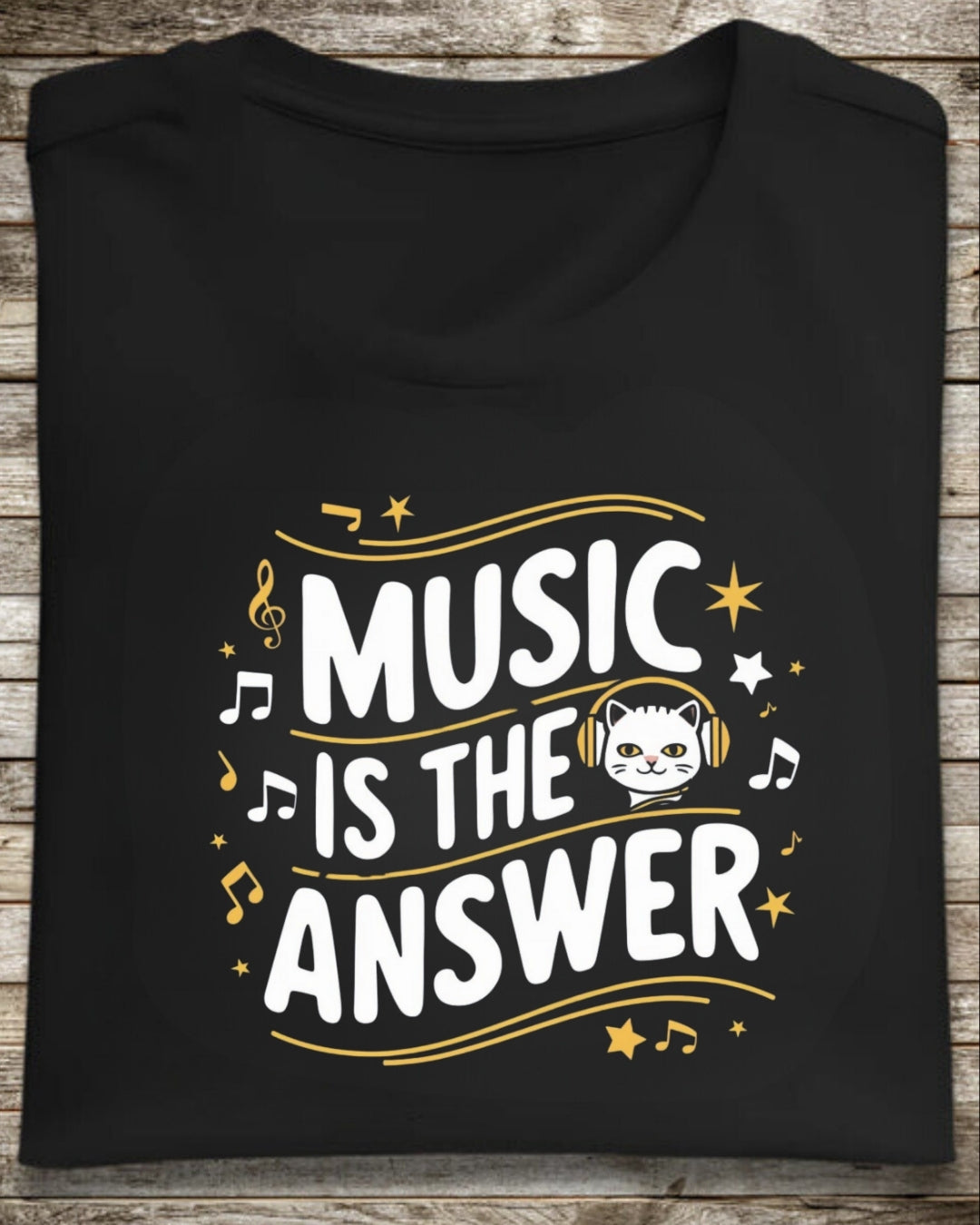 Music Is The Answer Cotton T-Shirt