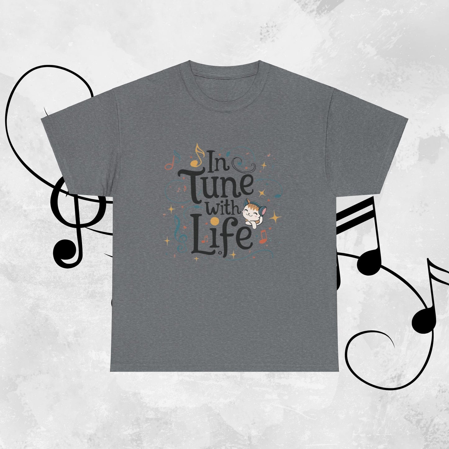 In Tune With Life Cotton T-Shirt