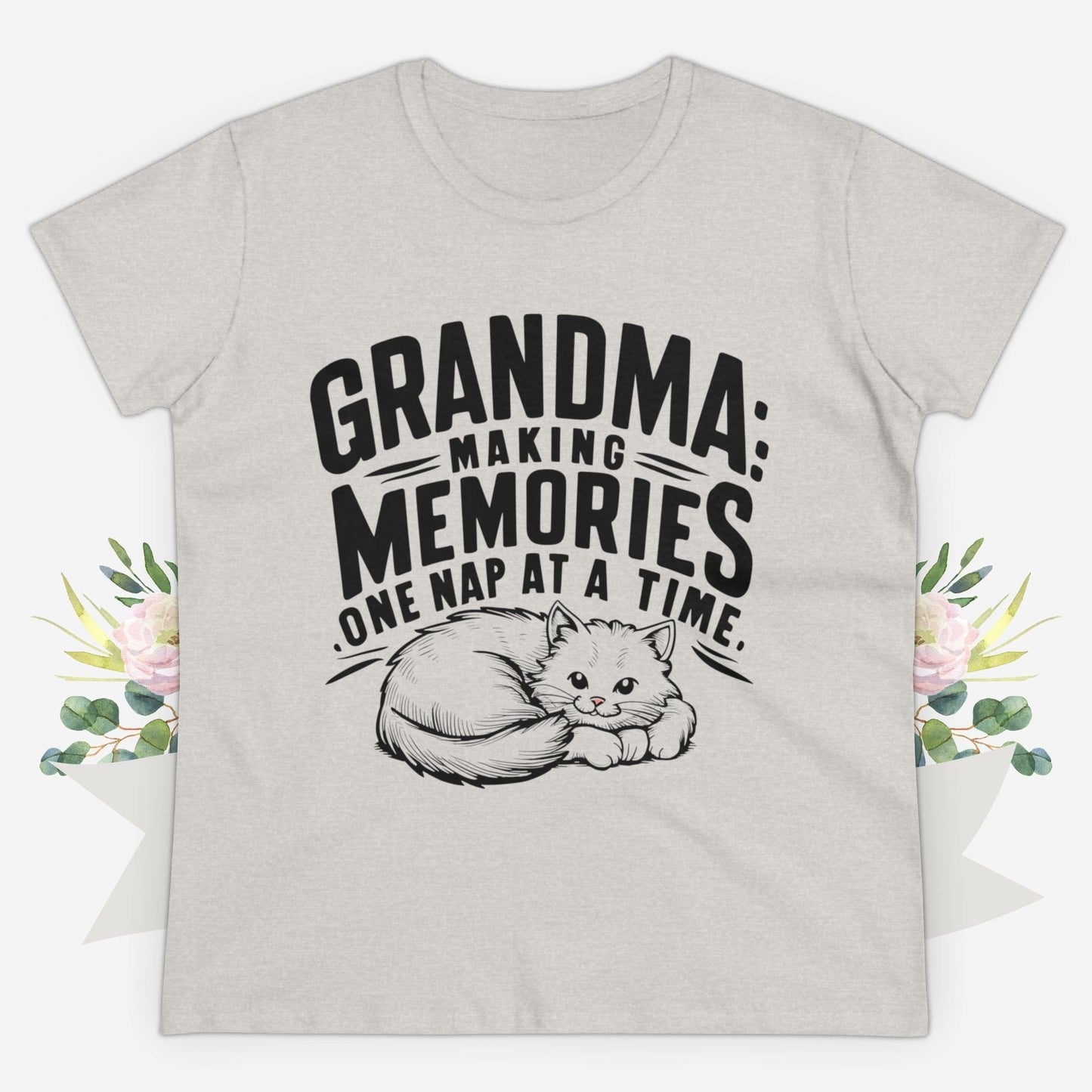 Grandpa Having Memory One Nap A Time  Women Cotton Tshirt