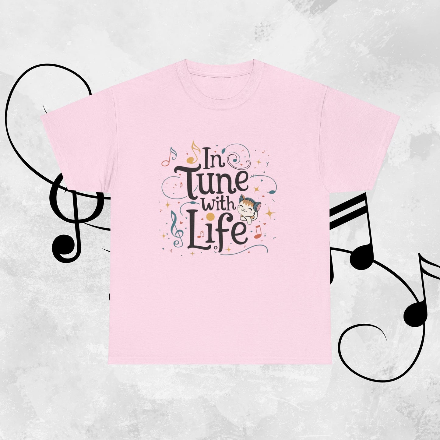 In Tune With Life Cotton T-Shirt