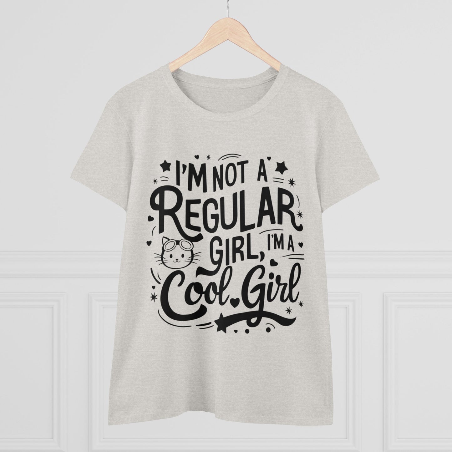 I am Not Regular Girl I am Cool Girl Cotton Women Tshirt