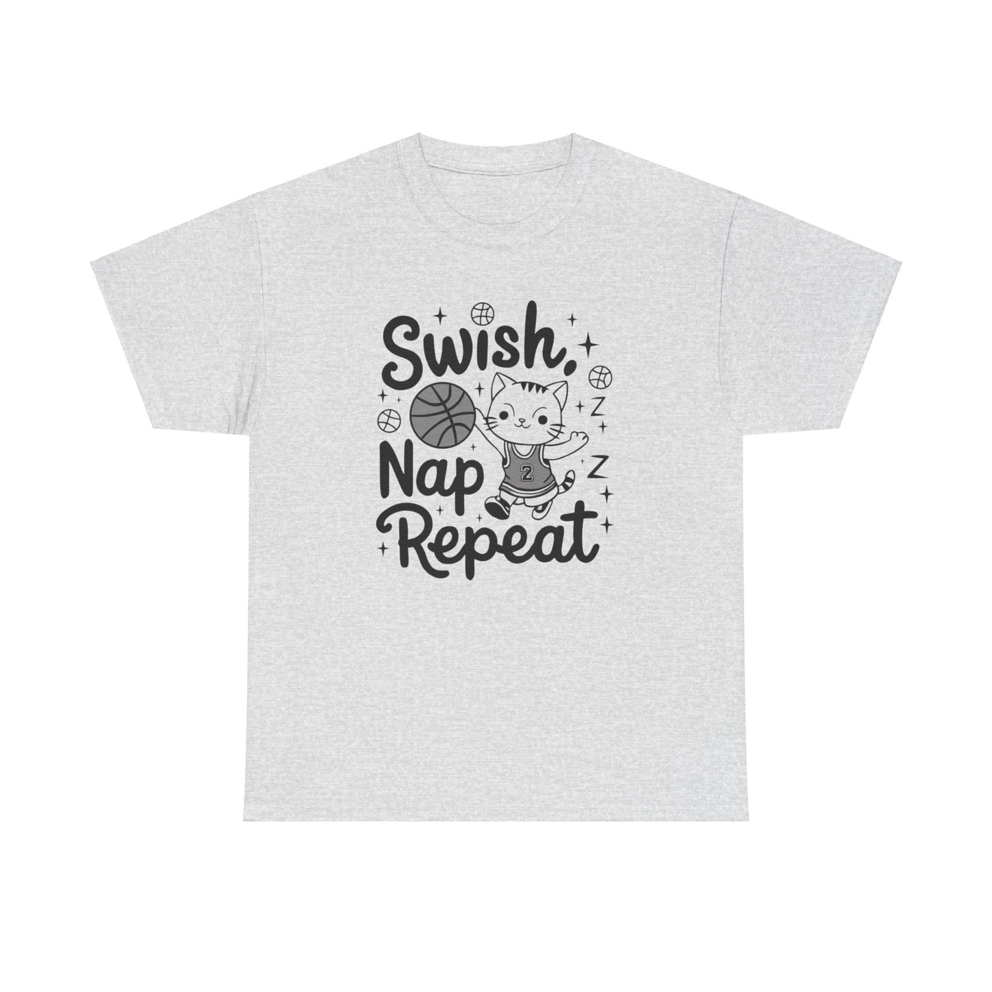 Swish Nap Repeat Basketball Tee