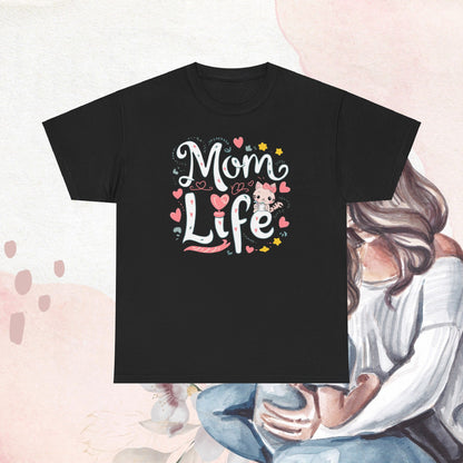 Mom Life Cotton Tshirt