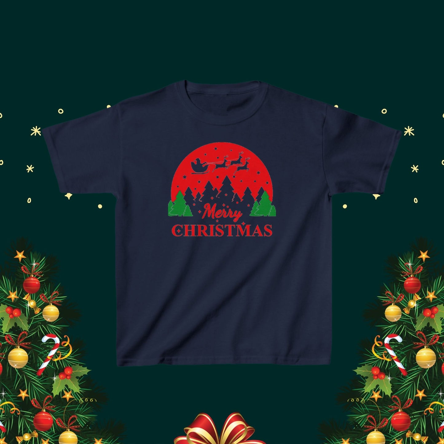 Christmas Joy kid Heavy Cotton Tshirt