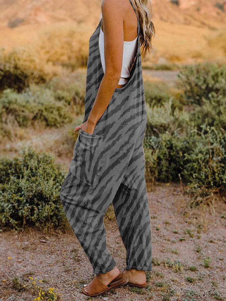 V-Neck Sleeveless Jumpsuit